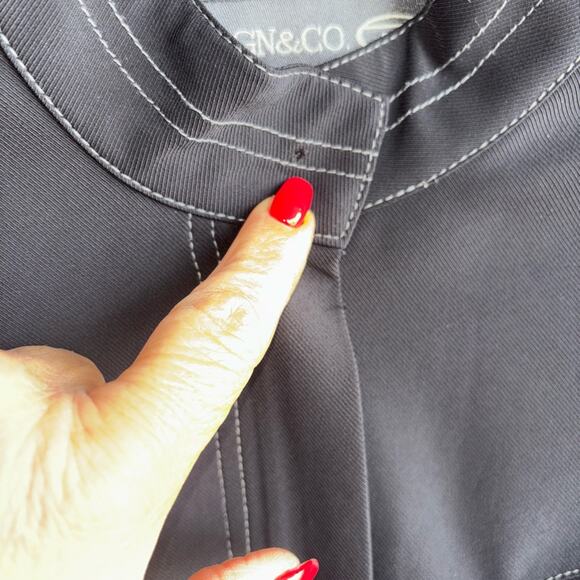 BGN & CO size 7 Black Jacket *missing top snap / otherwise PERFECT* - Picture 4 of 11